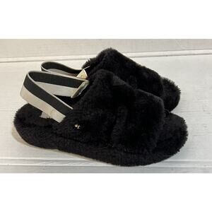 Kate Spade Slipper soft Cozy Size 6 Black Lightweight Open‎ Toe